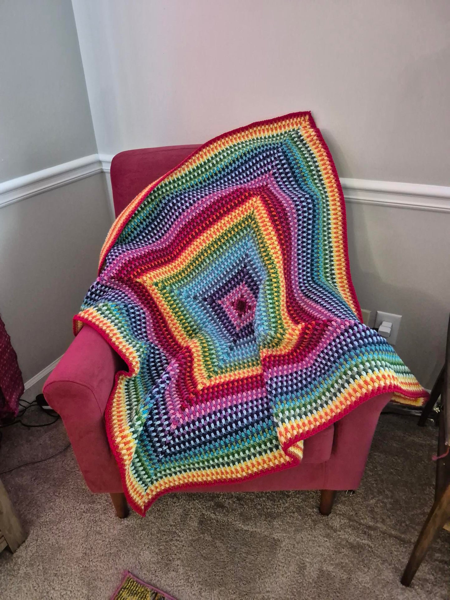 Rainbow stash square