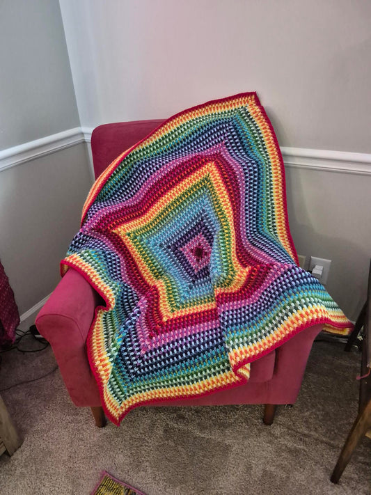Rainbow stash square